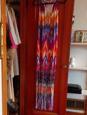 VENUS Vibrant Striped Tank Dress